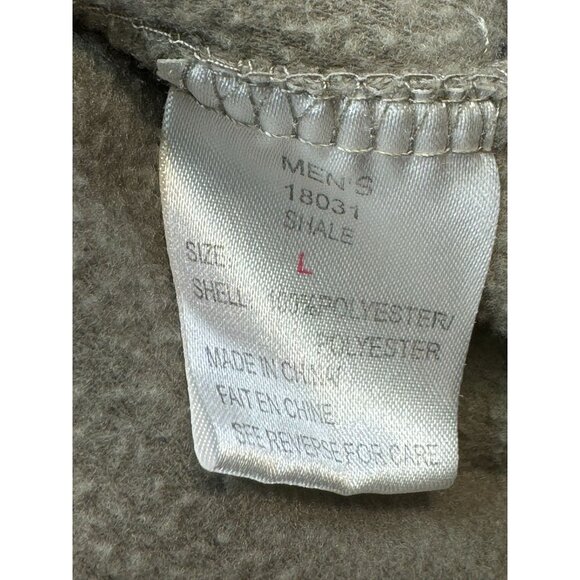 Woolrich Mens Fleece Vest Full-Zip Sleeveless Jacket L Sage Green Outdoor - Picture 5 of 12